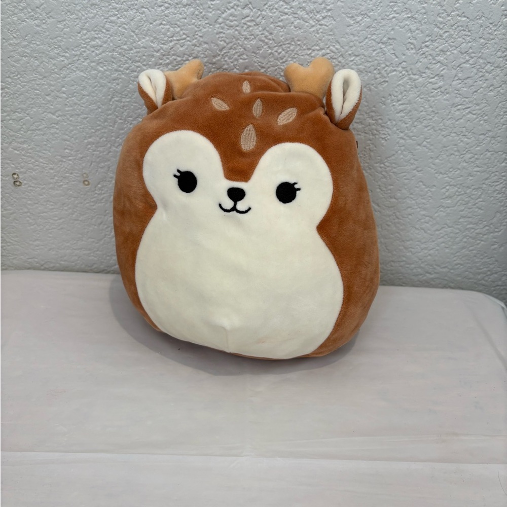 Squishmallows Brown and Cream Reindeer Plush